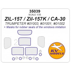 1/35 ZIL-157/K/Chinese Jiefang CA-30 Masks for Trumpeter #01003/01001/01002