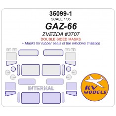 1/35 GAZ-66 Masks for Zvezda #3707 [Double-sided]