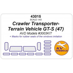1/43 GT-S Crawler Transporter 1954 Masks for AVD Models #3003AVD