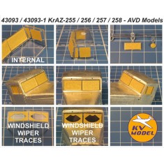 1/43 KrAZ Series Mask Set for AVD Models Kits