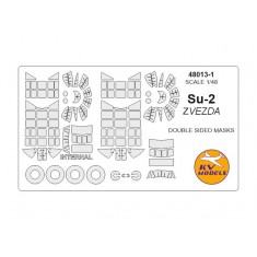 1/48 Su-2 Double-sided Paint Masking for Zvezda #4805