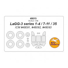 1/48 LAGG-3 series 1-4/7-11/35 Paint Masking for ICM #48091, #48092, #48093