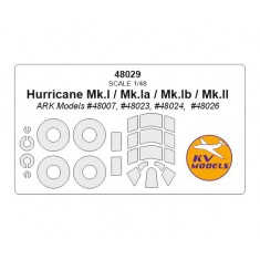 1/48 Hurricane Mk.I /Ia /Ib Masking for ARK Models #48007, #48023, #48024,  #48026