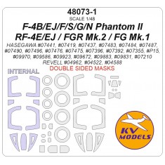1/48 F-4B/EJ/F/S/G/N/RF-4E/EJ Phantom II/FGR Mk.2 /1 Masks for Hasegawa/Revell
