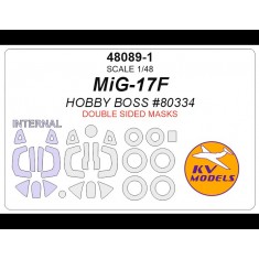 1/48 Mikoyan-Gurevich MiG-17F Double Sided Masking for Hobby Boss #80334