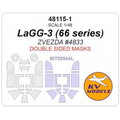 1/48 LaGG-3 (66 series) Masks for Zvezda #4833 [Double-sided]