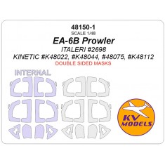 1/48 US EA-6B Prowler Canopies and Wheels Masks for Roden kits (double-side)