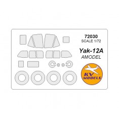 1/72 Yak-12A Masking w/Wheels Masks for Amodel kits