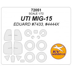 1/72 MIG-15UTI Masking w/Wheels Masks for Eduard kits