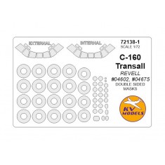 1/72 C-160 Transall Double sided Masking w/Wheels Masks for Revell #04602, #04675