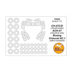 1/72 CH-47C/D/ ACH-47/ Boeing Chinook HC.1 Masking for Italeri/Airfix kits