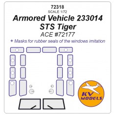 1/72 Armored Vehicle 233014 STS Tiger Masking for ACE #72177