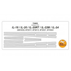 1/72 IL-18/IL-20/IL-20RT/IL-22M/IL-24 Masking for Amodel #72011, #72013, #72021, #72022