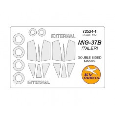 1/72 MiG-37B Double sided Masking for Italeri kits