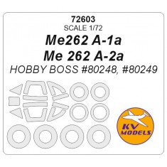 1/72 Me262 A-1A/Me 262 A-2A Masking for HobbyBoss #80248/80249