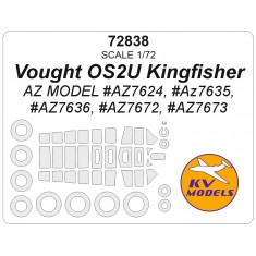 1/72 Vought OS2U Kingfisher Masks for AZ Model (canopies and wheels)