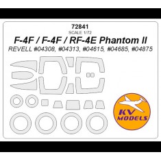 1/72 F-4F/F-4F/Rf-4E Phantom II Masking for Revell #04308/04313/04615/04685/04875