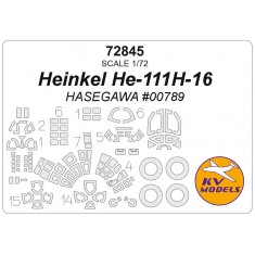 1/72 He111H-16 Mask Set (Wheels Mask Incl.) for Hasegawa Kits