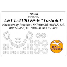 1/72 Let L-410UVP-E Turbolet Masks for Kovozavody Prostejov (canopies and wheels)