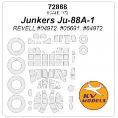 1/72 Junkers Ju88 A-1 Masks for Revell #04972/05691/64972