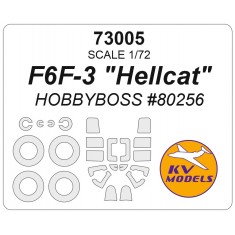 1/72 F6F-3 Hellcat Mask Set (Wheels Mask Incl.) for HobbyBoss Kits