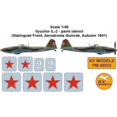 1/48 IL-2 Stencil Masks for Stalingrad Front, Aerodrome Gumrak, Autumn 1941 (Zvezda)