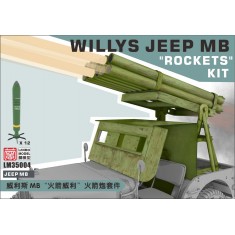 1/35 WWII US Willys MB Jeep Rocket Launcher and 12 Rockets