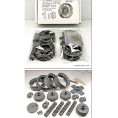 1/9 BMW-R75 and Zundapp KS750 Wheels with Metal Spokes for Italeri/Dragon kits