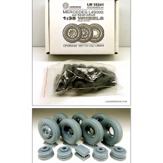 1/35 Mercedes L4500S Wheels (4x2 Rear-Drive, Dunlop Pattern)