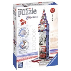 3D Puzzle - Big Ben [Flag Edition] #216 Pieces