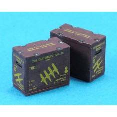 1/35 M1917 Cal.50 Ammo Crate Set (Linked Type w/Decals) (8pcs)