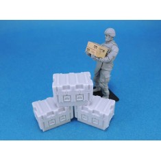 1/35 Medical Box Type 5 set (8pcs, each: 23.9x15.2x13.1 mm)