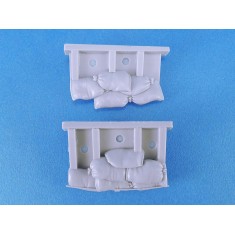 1/35 US M5/M8 Light Tank Front Hull Sandbag Armour set