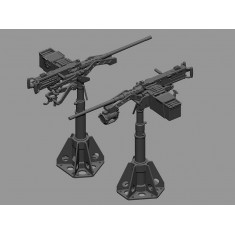1/35 M2 HMG on HG Pedestal Mount for Gun Truck (2pcs)