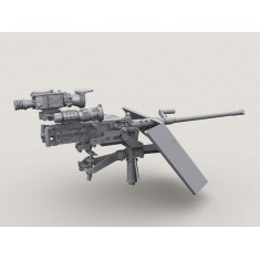 1/35 M2A1 QCB HMG on OGPK Chicken Shield Mount