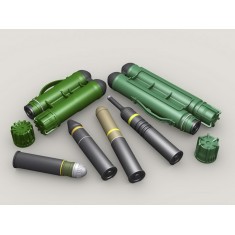 1/35 Carl-Gustaf Twin Containers and Ammunition set