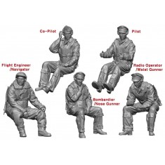 1/72 B-25 Mitchell Early Crew set (5 figures)