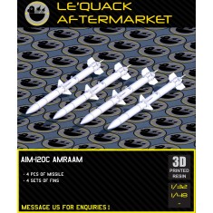 1/32 AIM-120C AMRAAM Air-to-Air Missiles (4pcs)