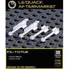 1/32 R-73L Air-to-Air Missiles with P-27 Pylons (4pcs)