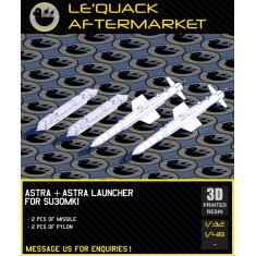 1/48 Astra Missiles with Launchers for G.W.H Su-30MKI (2pcs)