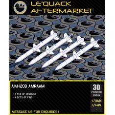 1/48 AIM-120D AMRAAM Air-to-Air Missiles (4pcs)
