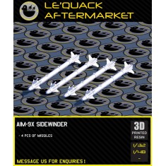 1/48 AIM-9X Sidewinder Air-to-Air Missiles (4pcs)