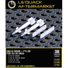 1/48 GBU-12 Bomb with Pylon for Su-30MKM