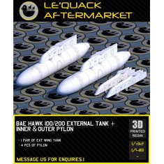 1/48 BAE Hawk 100/200 External Wing Tank and Pylons