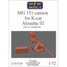 1/72 K-car Alouette III MG 151 Cannon for LF Models