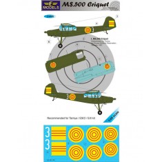 1/48 MS.500 Vietman 1 Decal Option for Tamiya/ESCI/Ertl kit