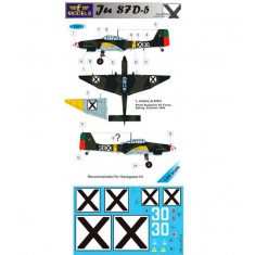 1/48 Junkers Ju87D-5 Bulgaria 1 Decal Option for Hasegawa kit