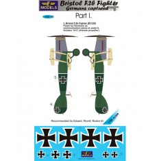 1/48 Bristol F.2b Fighter Germans Captured Part I. Decal for Eduard/Revell/Roden