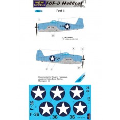 1/48 F6F-3 Hellcat part II. 1 Decal Option for Eduard/Hasegawa kit.