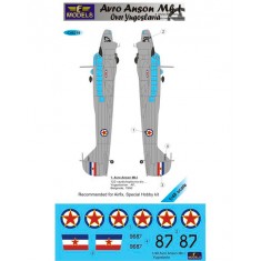 1/48 Avro Anson Mk.I. over Yugoslavia Decal for Airfix/Special Hobby kit.